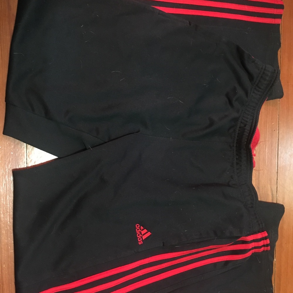 Red and Black Mens Adidas Sweatpants/Joggers